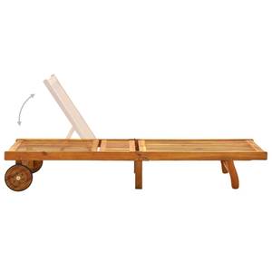 Sonnenliege 3008533-1 Braun - Massivholz - Holzart/Dekor - 63 x 85 x 199 cm