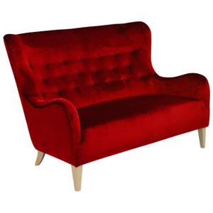 Medina Sofa 2-Sitzer Rot - Textil - Holz teilmassiv - 148 x 103 x 93 cm
