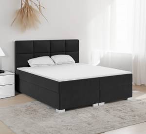 Boxspringbett Doppelbett Norseman Schwarz - Breite: 200 cm