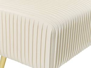 Hocker PATERSON Creme - Gold - Weiß