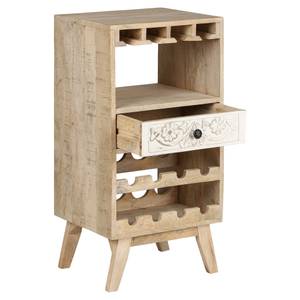 Weinregal 45x90x40cm aus Sheesham Holz Braun - Massivholz - 40 x 90 x 45 cm