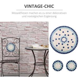 Garten-Bistroset 84B-880 Metall - 61 x 72 x 61 cm