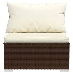 Garten-Lounge-Set (7-teilig) 3013636-6 Braun - Weiß - Metall - Polyrattan - 70 x 60 x 70 cm