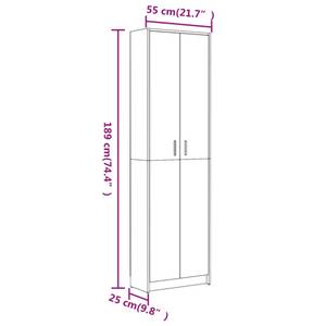 Kleiderschrank 3002978 Braun - Raucheiche Dekor