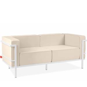 Gartensofa TRIGLO Creme - Weiß - Breite: 164 cm