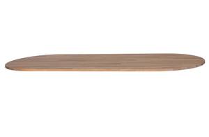 Tischplatte Oval Tablo Grau - Massivholz - Holzart/Dekor - 220 x 4 x 90 cm