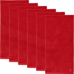 Handtuch 6er-Pack 161519 Rot - 58 x 120 cm