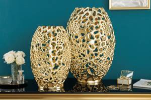 Vase ABSTRACT LEAF Gold - Metall - 25 x 38 x 25 cm