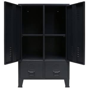 Kleiderschrank DE306 Schwarz - Kunststoff - 35 x 35 x 67 cm