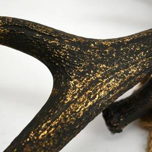Bois de cerf en polyrésine dorée 47 cm Matière plastique - 47 x 15 x 11 cm