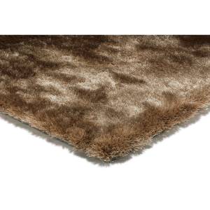 Tapis shaggy doux et coloré GOSSIP Marron foncé - 120 x 180 cm