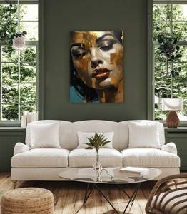 Image PORTRAIT De Femme Visage Glamour 80 x 120 x 120 cm