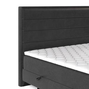 Boxspringbett Chiasso Schwarz - Breite: 143 cm