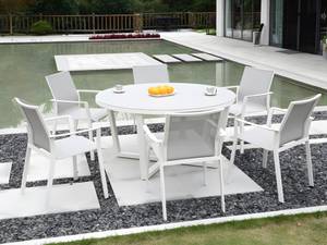 Gartenstuhl MANAUS 2er-Set Grau - Metall - 64 x 88 x 61 cm