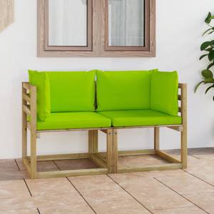 Garten Ecksofa 3016481-7 (2er Set) Grün - Holzwerkstoff - Holzart/Dekor - 64 x 70 x 64 cm