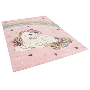 Kinder Teppich Maui Kids Einhorn Pastell Pink - Textil - 120 x 2 x 170 cm