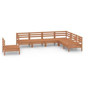 Garten-Lounge-Set Braun - Massivholz - Holzart/Dekor - 64 x 63 x 64 cm