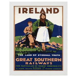 Bilderrahmen Poster Ireland Weiß