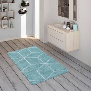 Badematte Kaunas 540 Türkis - Textil - 80 x 150 cm