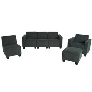 Sofa-System Couch-Garnitur Lyon 3-1-1-1 Anthrazit