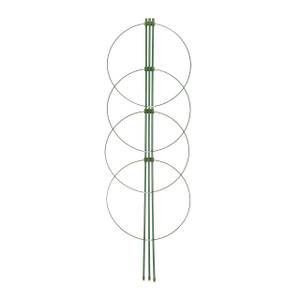 Support plantes grimpantes lot de 2 Vert - Métal - Matière plastique - 28 x 91 x 28 cm