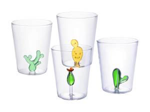 Wasserglas PUNTIA 4er-Set Glas - 8 x 10 x 8 cm