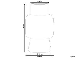 Blumenvase MEGALO Grau - Glas - 14 x 26 x 14 cm