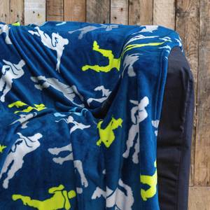 Decke Fortnite Blau - Grau - Grün - Textil - 160 x 200 x 1 cm