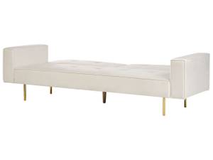 3-Sitzer Sofa VISNES Cremeweiß - Gold - Weiß