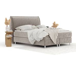 Boxspringbett Chermin Taupe - Breite: 140 cm