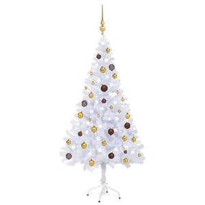 Sapin de noël artificiel Bronze - Doré - Blanc - 70 x 150 x 70 cm