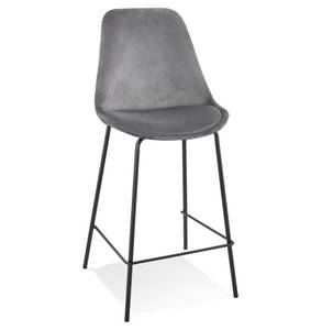 Tabouret De Bar SPARK Noir - Gris - Noir