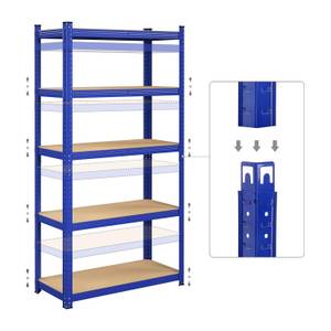 2er-Set Standregal Blau