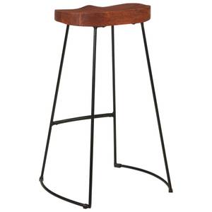 Tabouret de bar 296889 (lot de 2) Marron - 50 x 78 x 40 cm