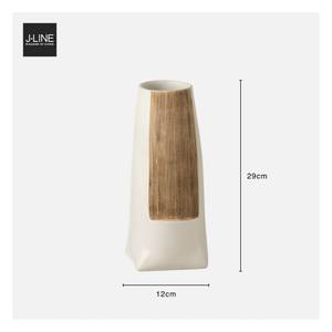 Vase Ibiza Weiß - Keramik - Ton - 12 x 29 x 12 cm