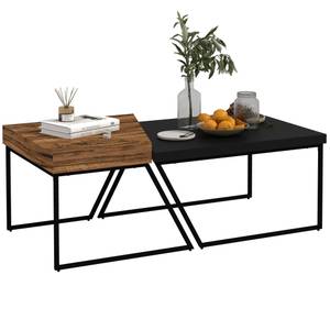 Couchtisch 839-746V00BK Braun - Holzwerkstoff - 60 x 42 x 80 cm