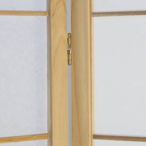Paravent 4-teilig 167 Braun - Holz teilmassiv - 176 x 175 x 2 cm