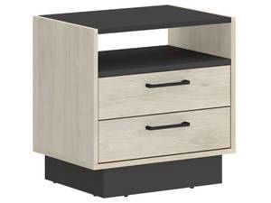 Table de chevet LEANDRE Lot de 2 Anthracite