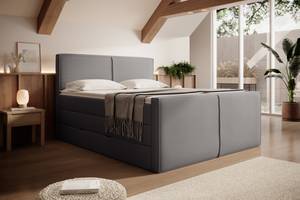 LINCOLN Boxspringbett mit Bettkasten Anthrazit - Breite: 180 cm