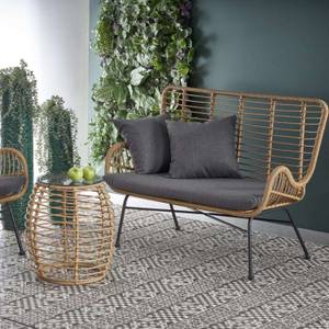 Loungesofa ABLA Braun - Rattan - 96 x 70 x 120 cm