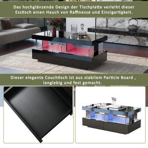 LED Couchtisch Ourea Ⅱ Schwarz