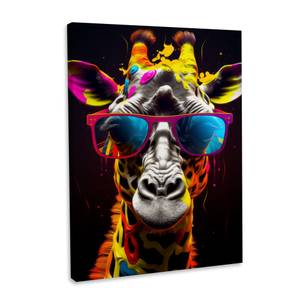 Leinwandbild Giraffe Cool 100 x 150 cm