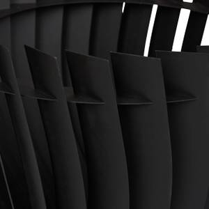 Braséro rond avec tisonnier Noir - Métal - 40 x 42 x 40 cm