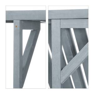 Balkon Hängetisch in Grau Grau - Holzwerkstoff - Metall - 70 x 55 x 65 cm