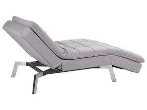 Chaise longue LOIRET Gris - Gris lumineux - Argenté