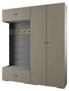 Garderobe Inova 2 Z18 Schwarz - Grau - Schwarz