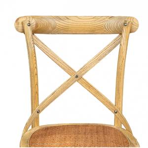 Tabouret de bar HARMONIE Marron - Bois massif - Bois/Imitation - 42 x 118 x 46 cm