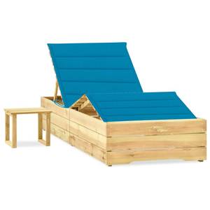 Sonnenliege mit Tisch 3008952 Blau