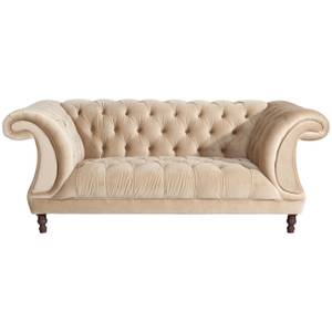 Ivette Sofa 2-Sitzer Beige - Textil - Holz teilmassiv - 200 x 80 x 100 cm