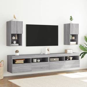 TV-Schrank mit LED-Leuchten D780 Grau